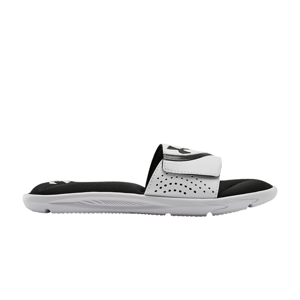 Pre-owned Under Armour Ignite 6 Slide Gs 'white Black'