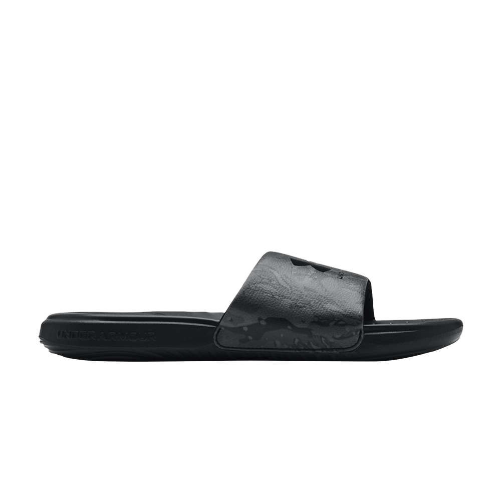 Pre-owned Under Armour Ansa Graphic Slide 'digital Camo' In Black