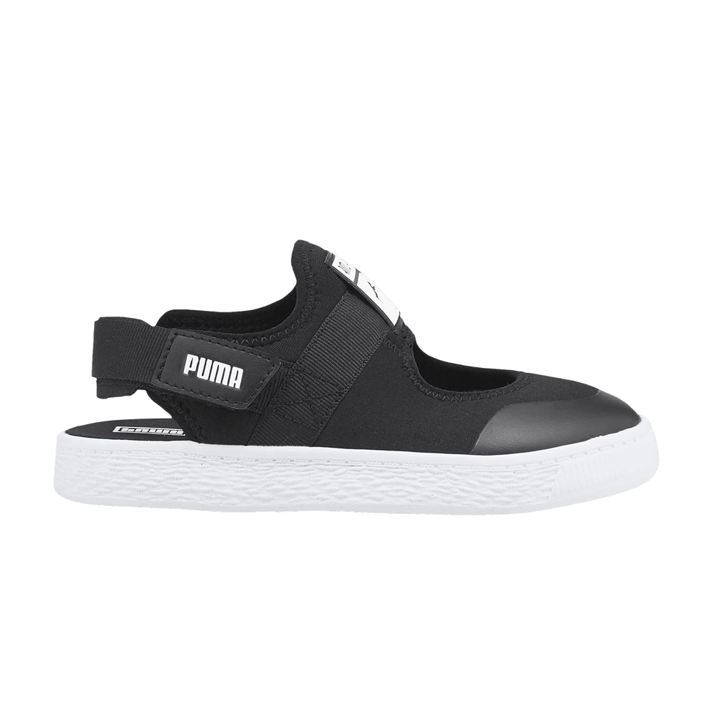 Pre-owned Puma Light-flex Summer Little Kid 'black White'