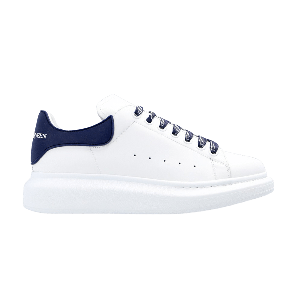 Alexander McQueen Wmns Oversized Sneaker 'White Ink Blue'