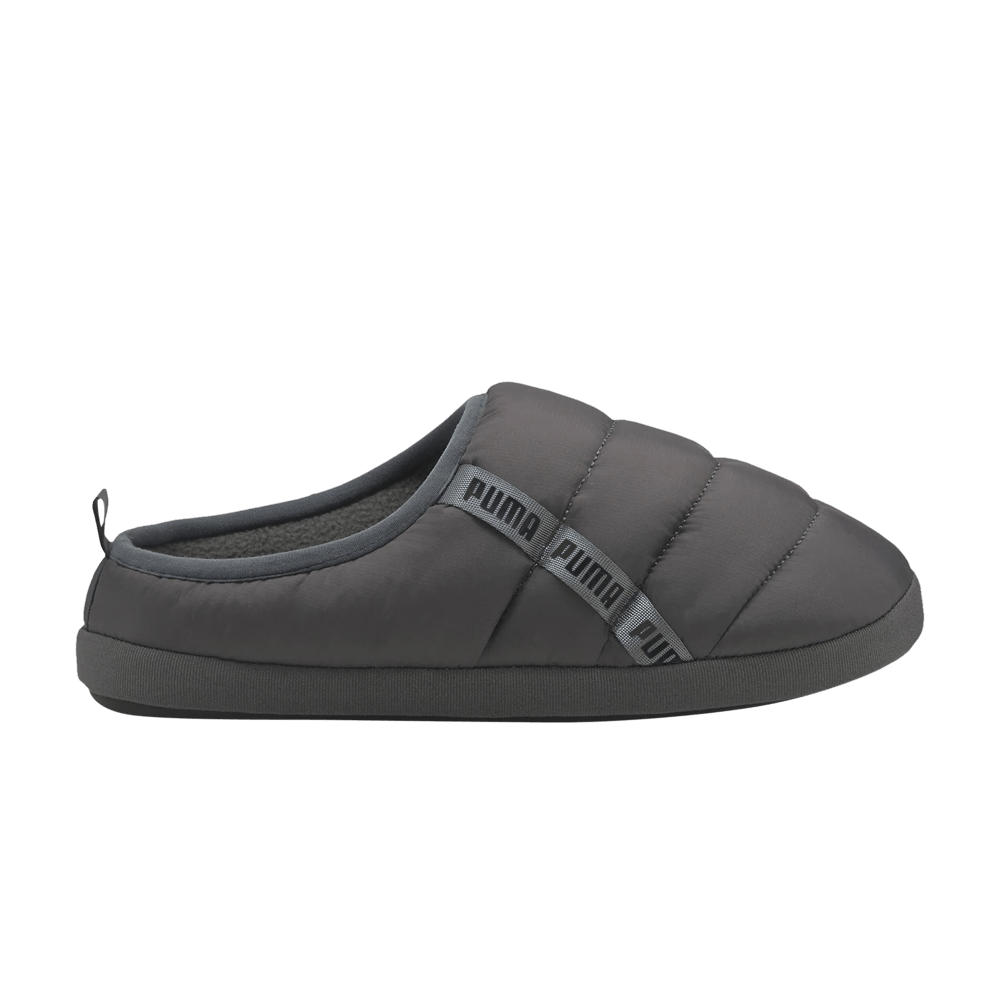 Pre-owned Puma Wmns Fluff Flip Slide 'quite Shade' In Grey