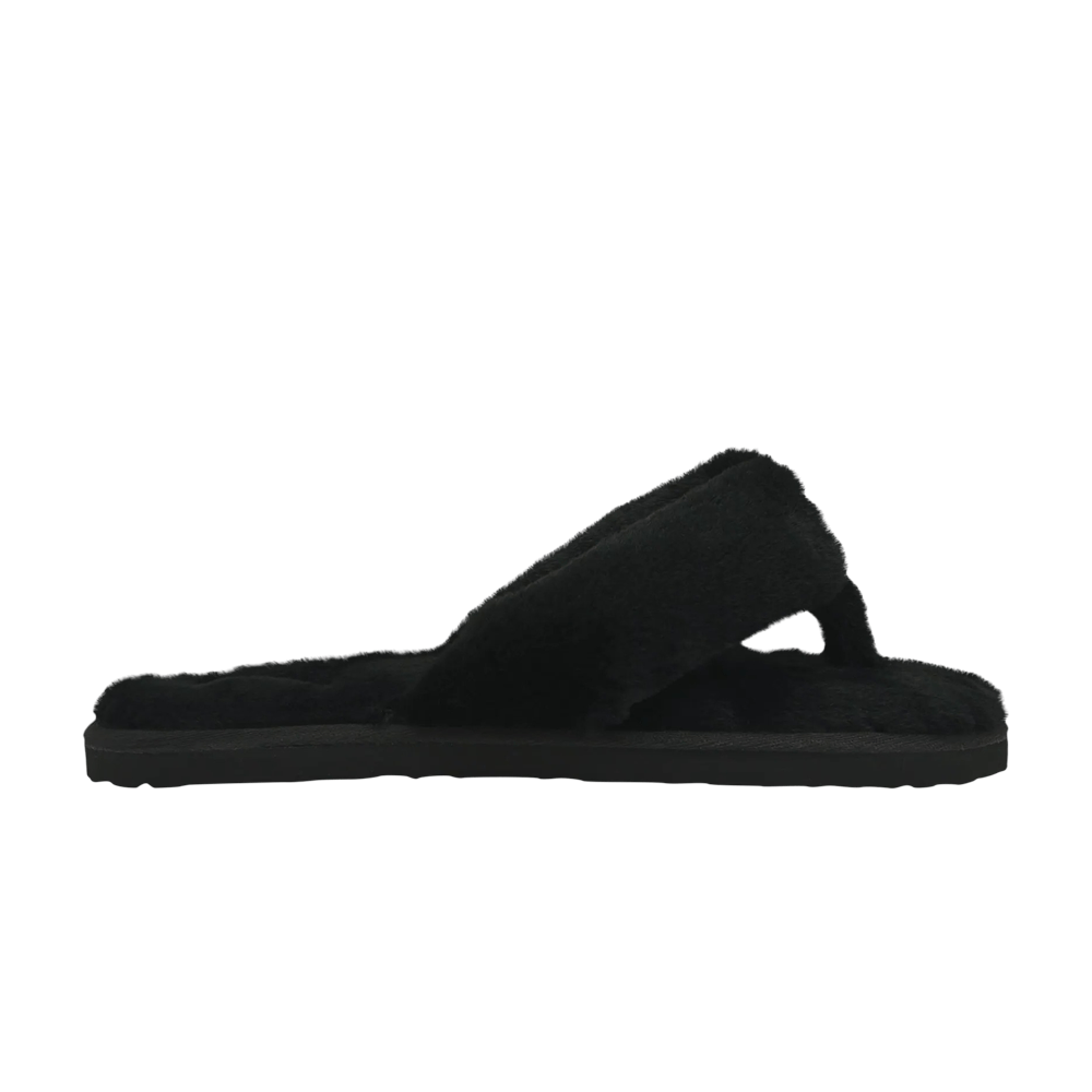 Pre-owned Puma Fluff Flip Slide Jr 'black Team Gold'