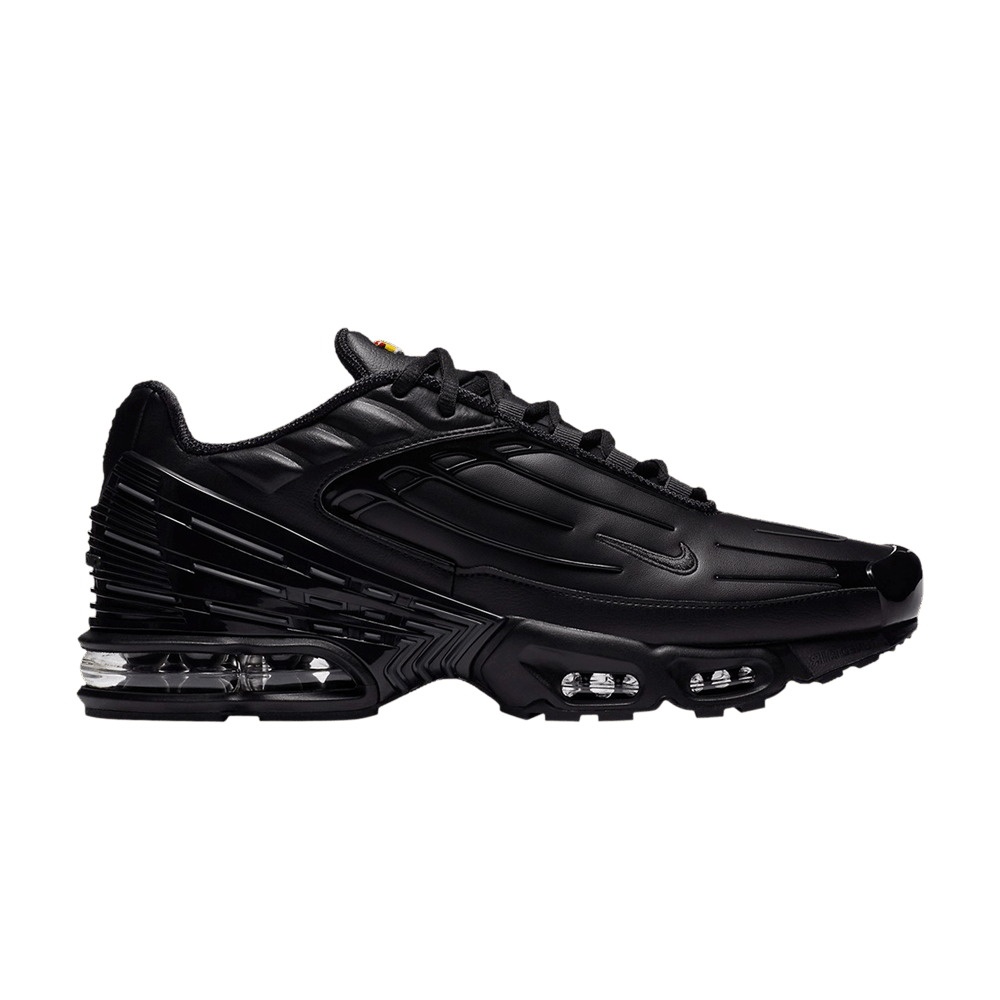 Air Max Plus 3 Leather 'Triple Black'