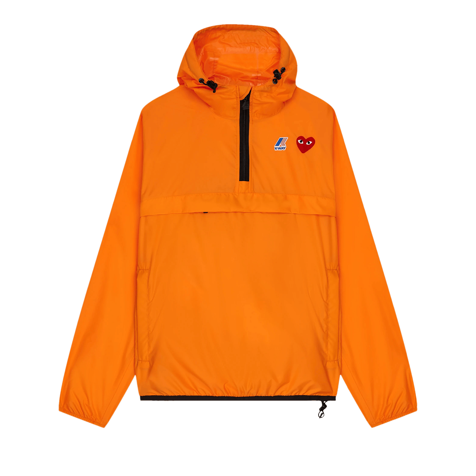 Comme des Garçons PLAY x K-Way Half-Zip Packable Jacket 'Orange'
