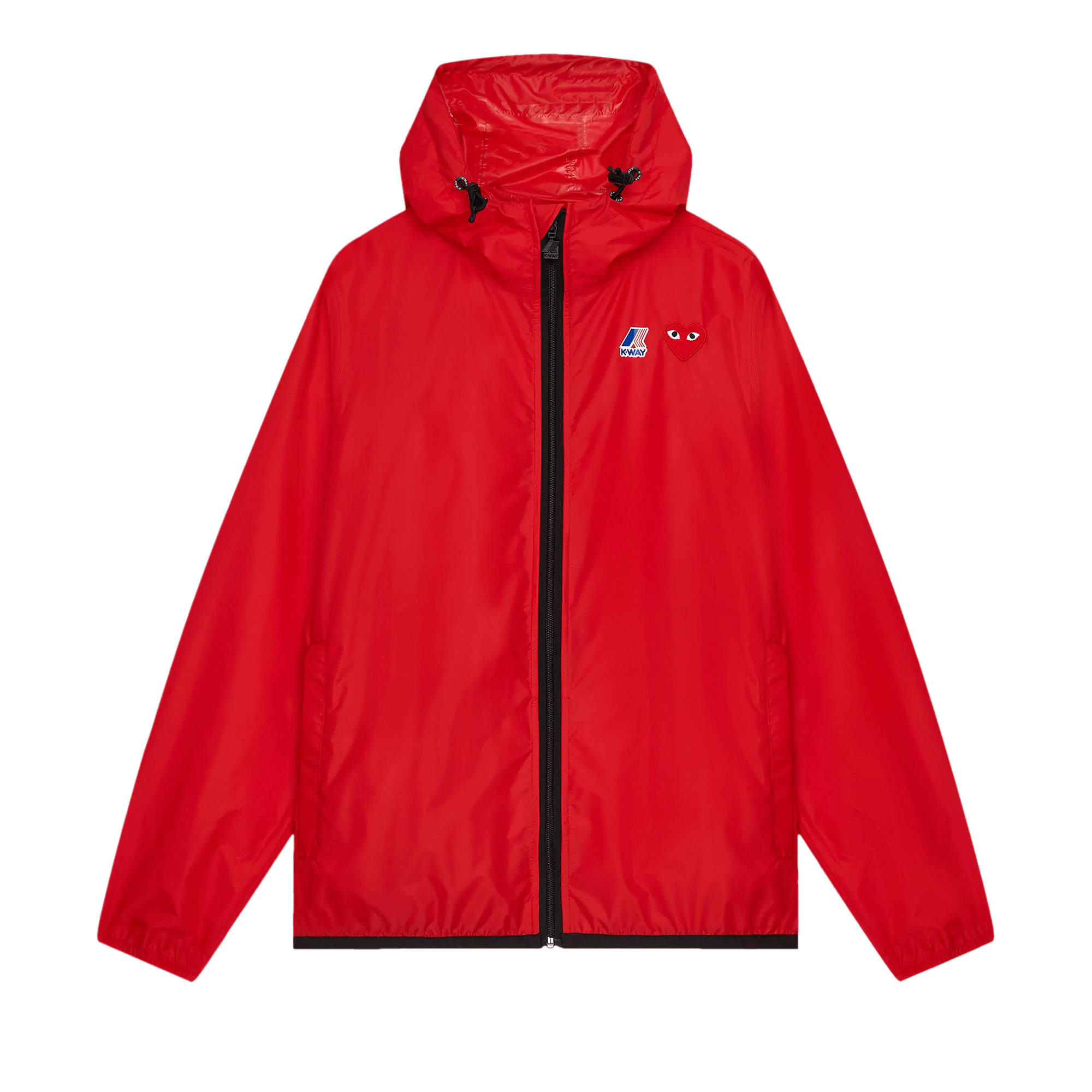 Comme des Garçons PLAY x K-Way Full-Zip Packable Jacket 'Red'