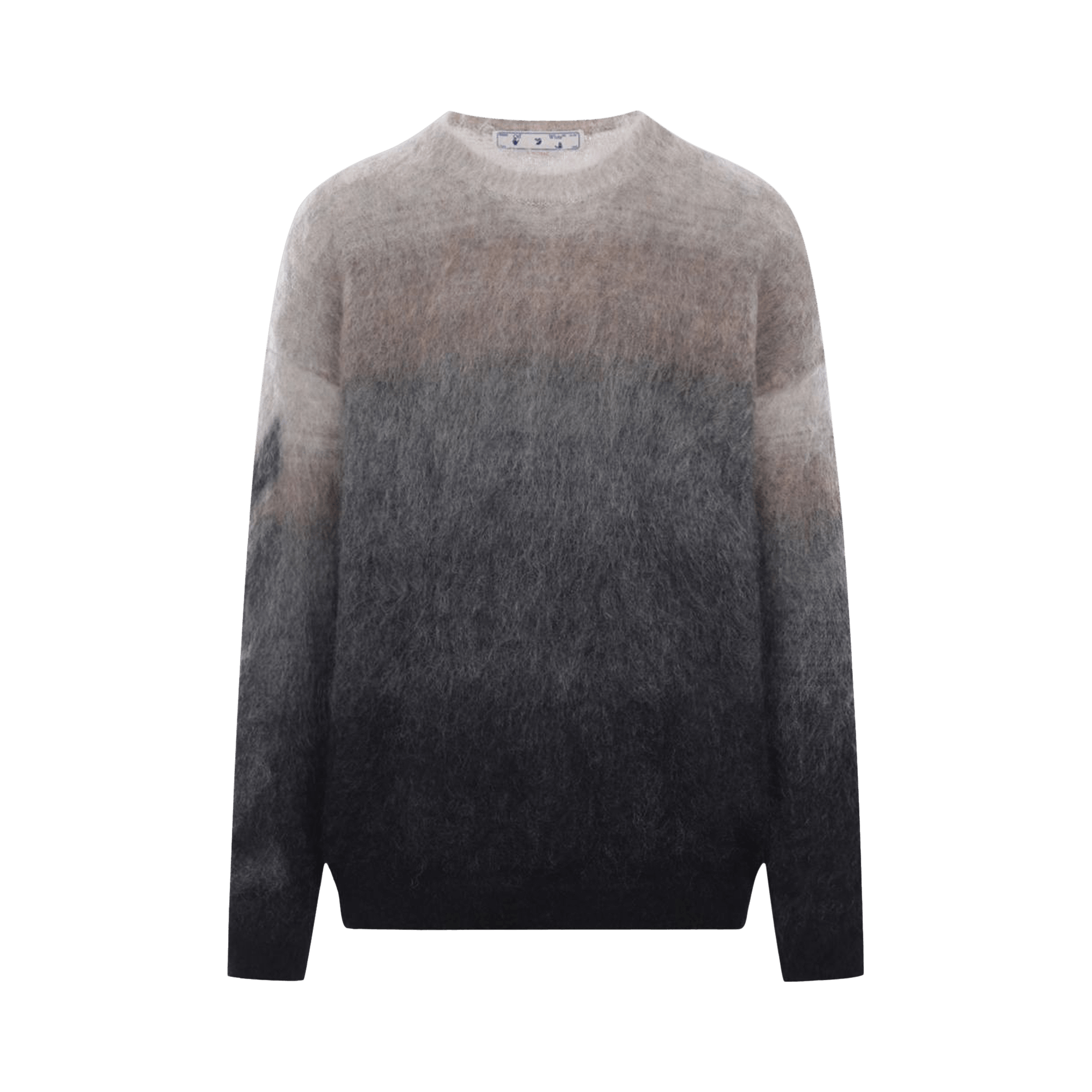 Off-White Diag Brushed Knit Crew 'Dark Sand/Black'