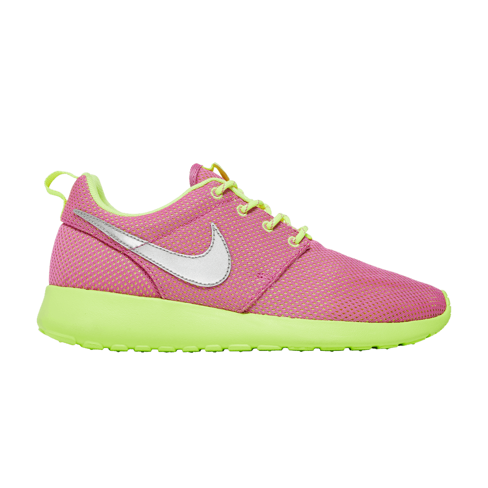 Pre-owned Nike Roshe Run Gs 'red Violet Volt' In Pink