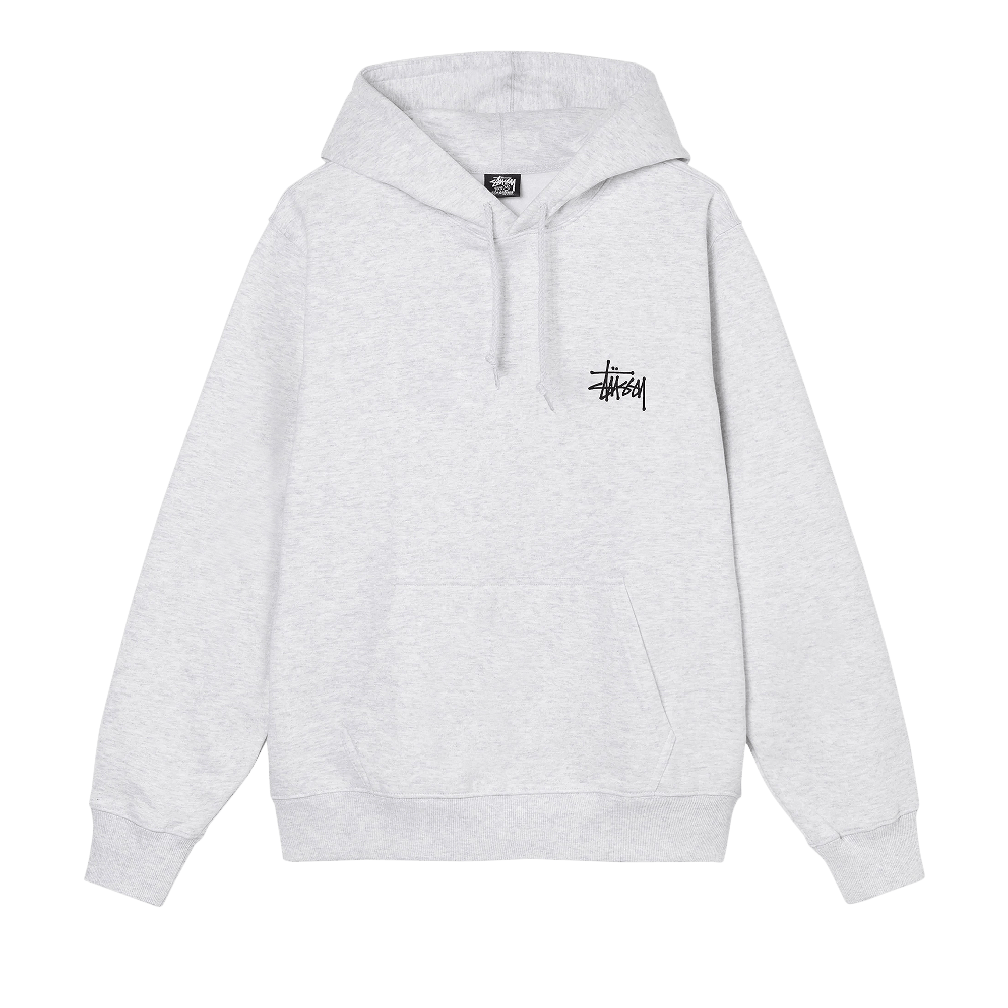 Pre-owned Stussy Basic Hood 'ash Heather' In Grey