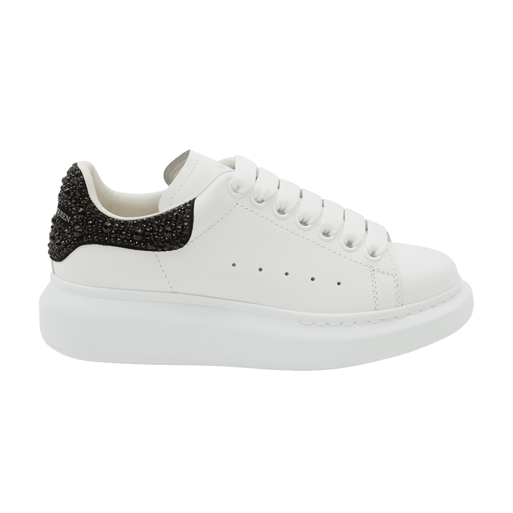 Alexander McQueen Wmns Oversized Sneaker 'White Black Crystal'