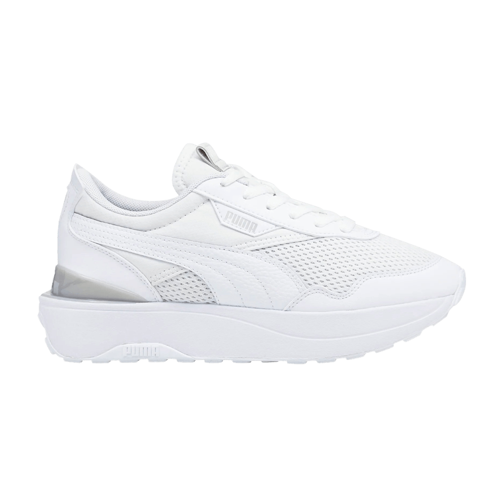Pre-owned Puma Wmns Cruise Rider Re:style 'triple White'