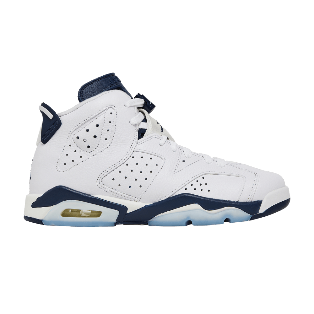 Pre-owned Air Jordan 6 Retro Gs 'midnight Navy' 2022 In White