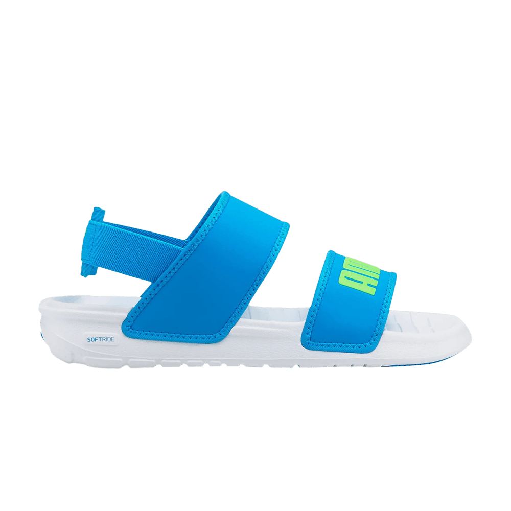 Pre-owned Puma Soft Sandal Jr 'white Ocean Dive'