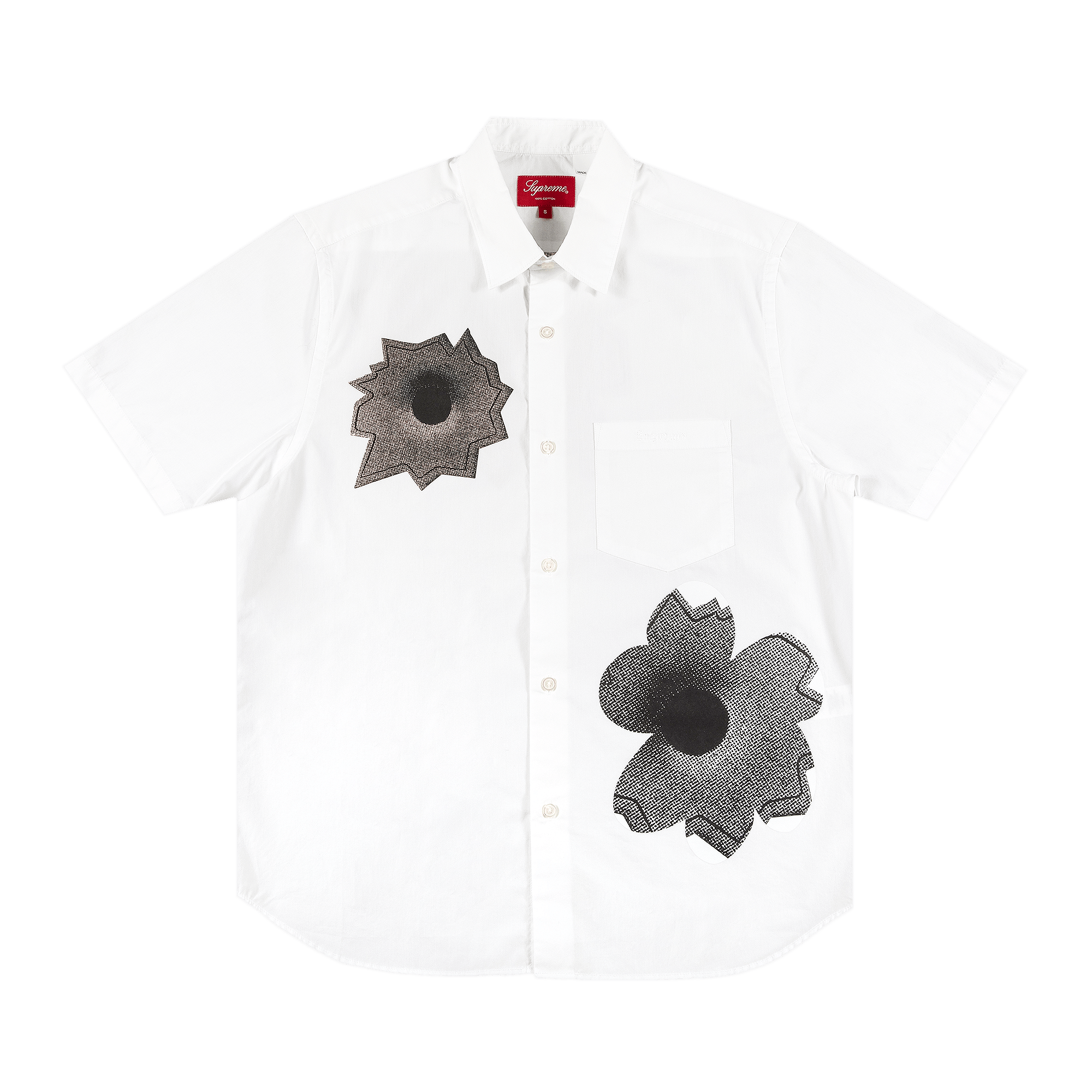 Supreme x Nate Lowman Short-Sleeve Shirt 'White'