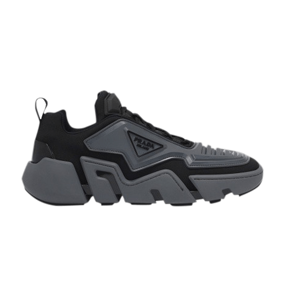 Prada Techno Stretch Fabric Sneaker 'Grey Black'