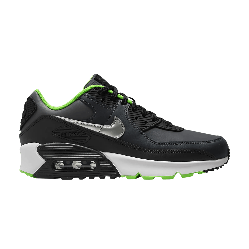 Nike Air Max 90 Leather GS 'Black Dark Smoke Grey'