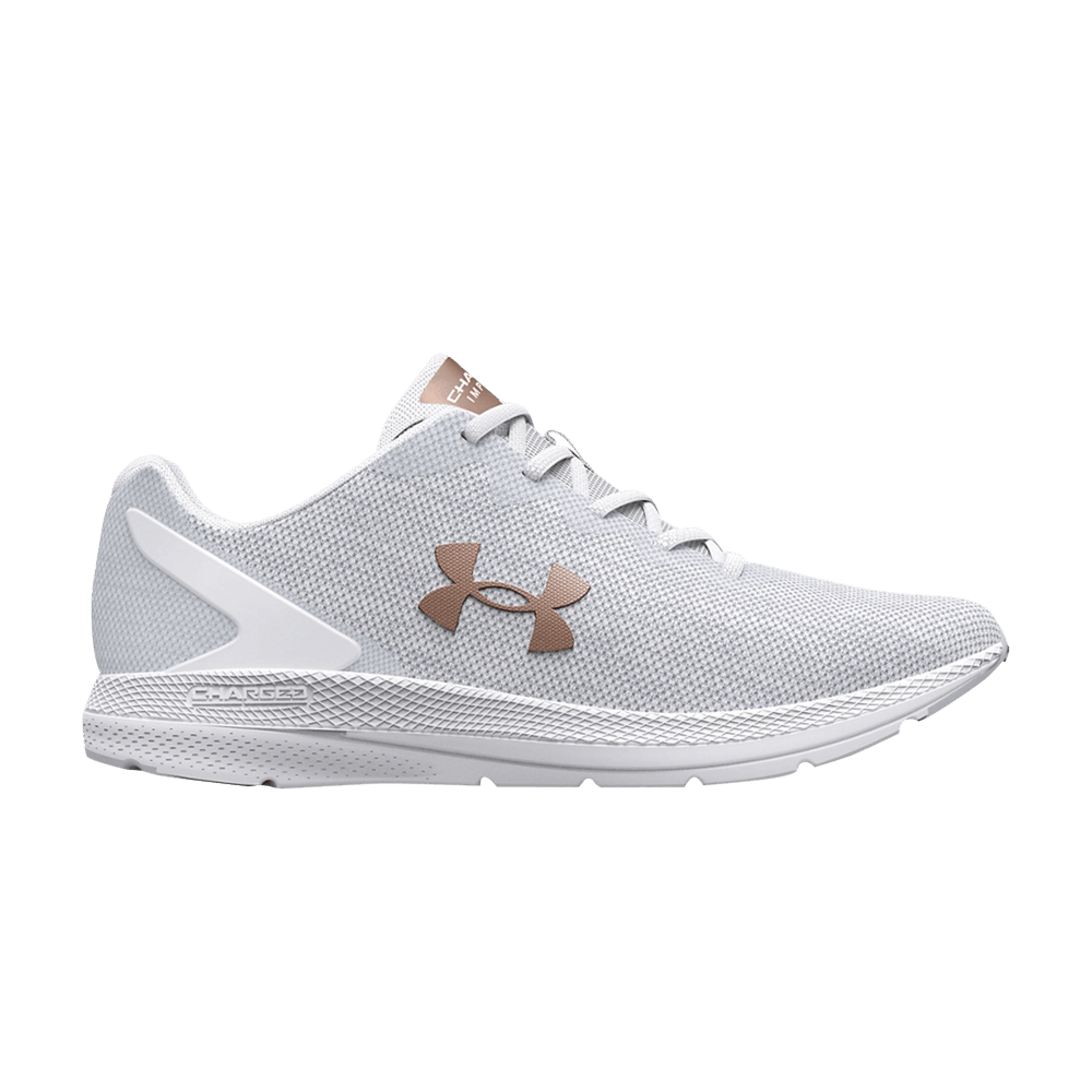Pre-owned Under Armour Wmns Charged Impulse 2 Knit 'white Metallic Rose Gold'