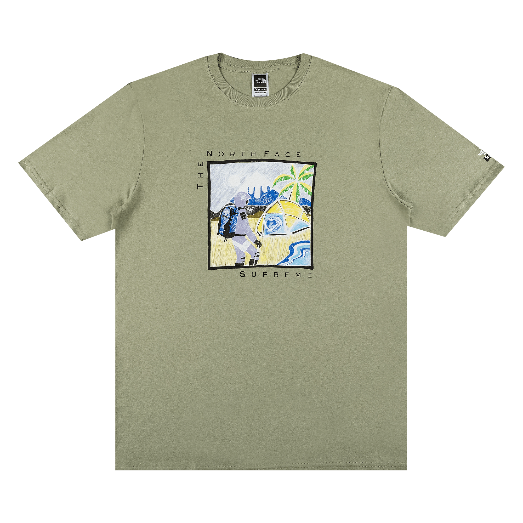 Supreme x The North Face Sketch Short-Sleeve Top 'Sage'
