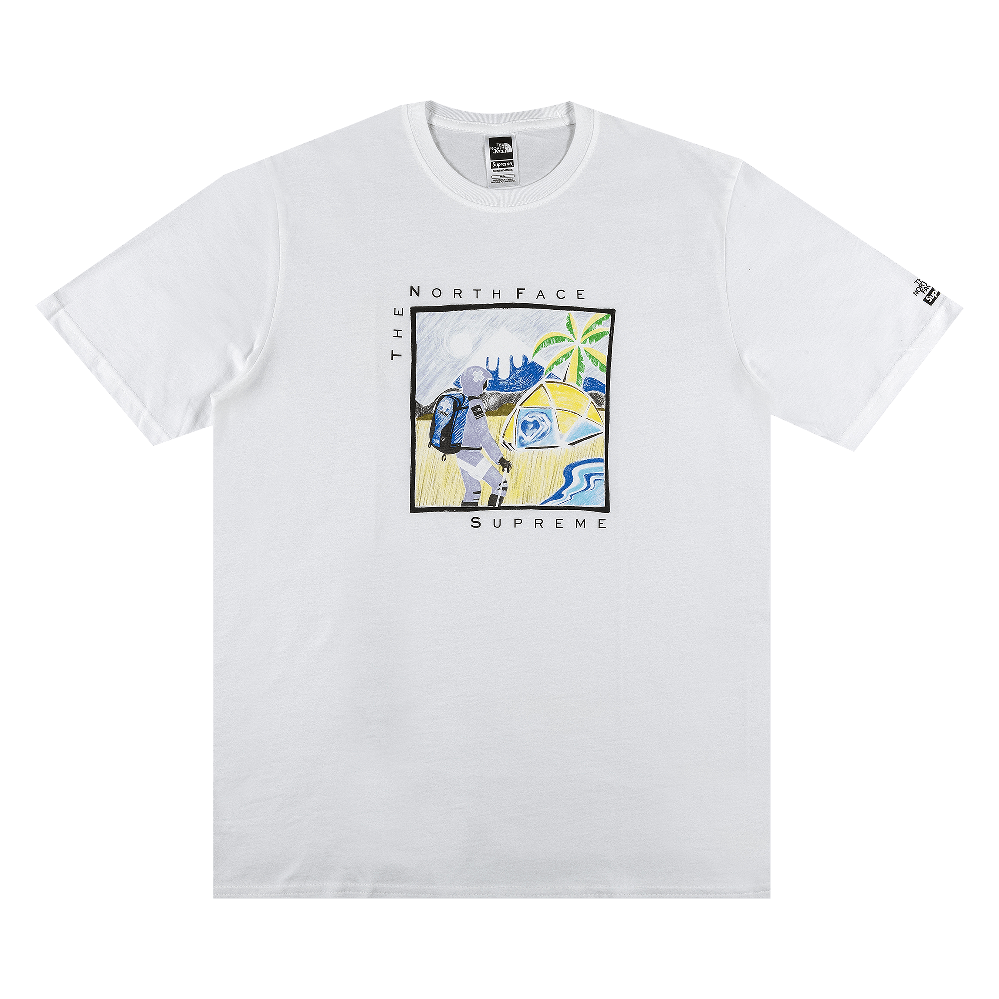 Supreme x The North Face Sketch Short-Sleeve Top 'White'