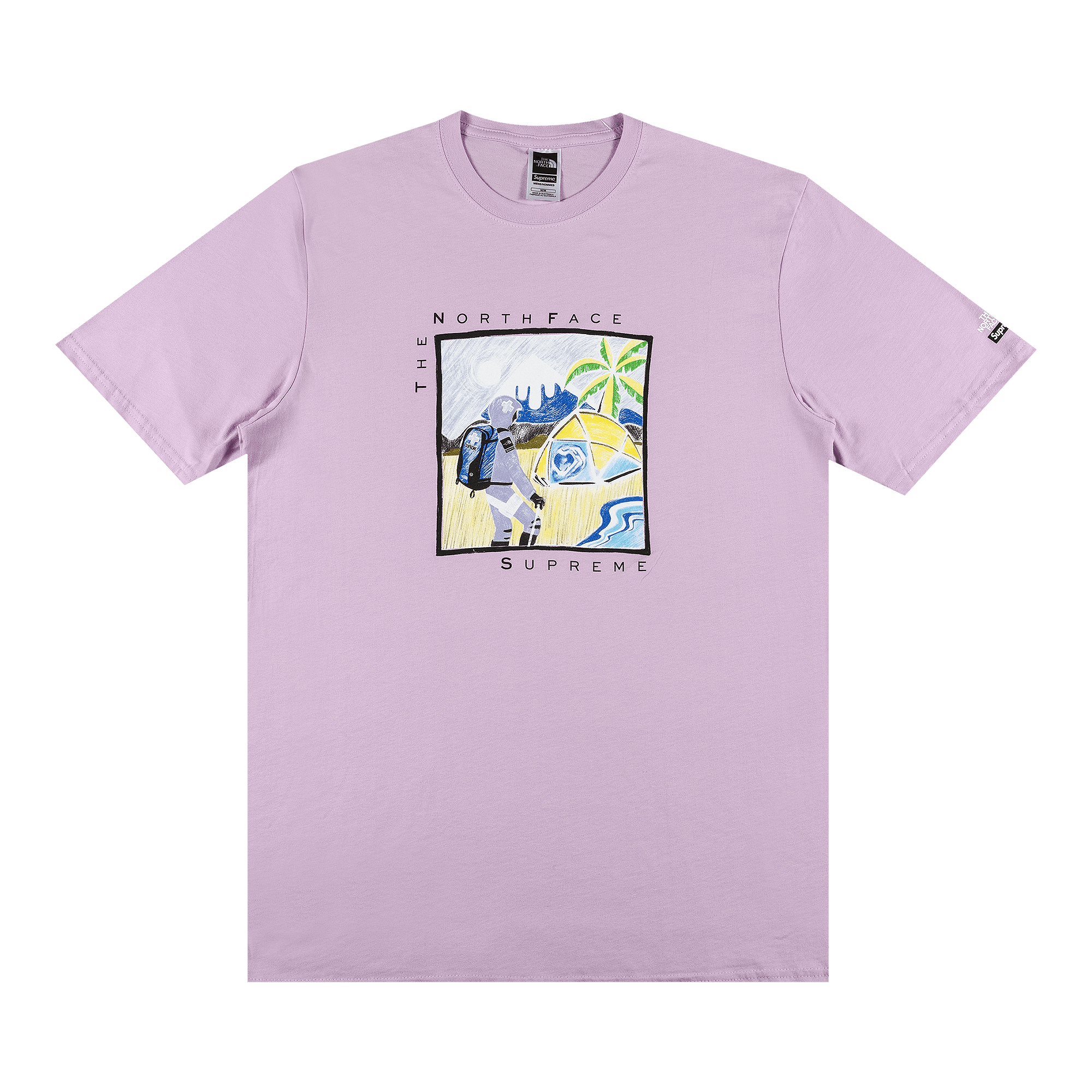 Supreme x The North Face Sketch Short-Sleeve Top 'Light Purple'
