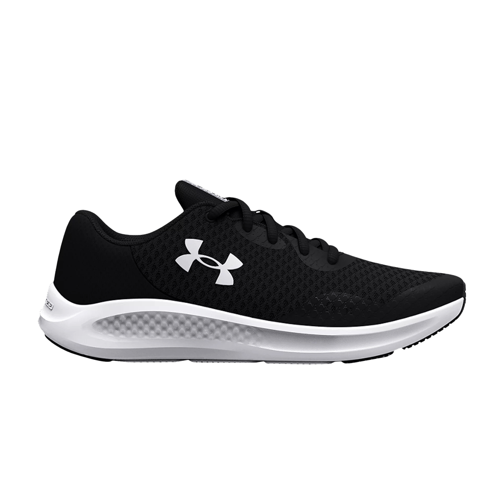 Pre-owned Under Armour Charged Pursuit 3 Gs 'black White'