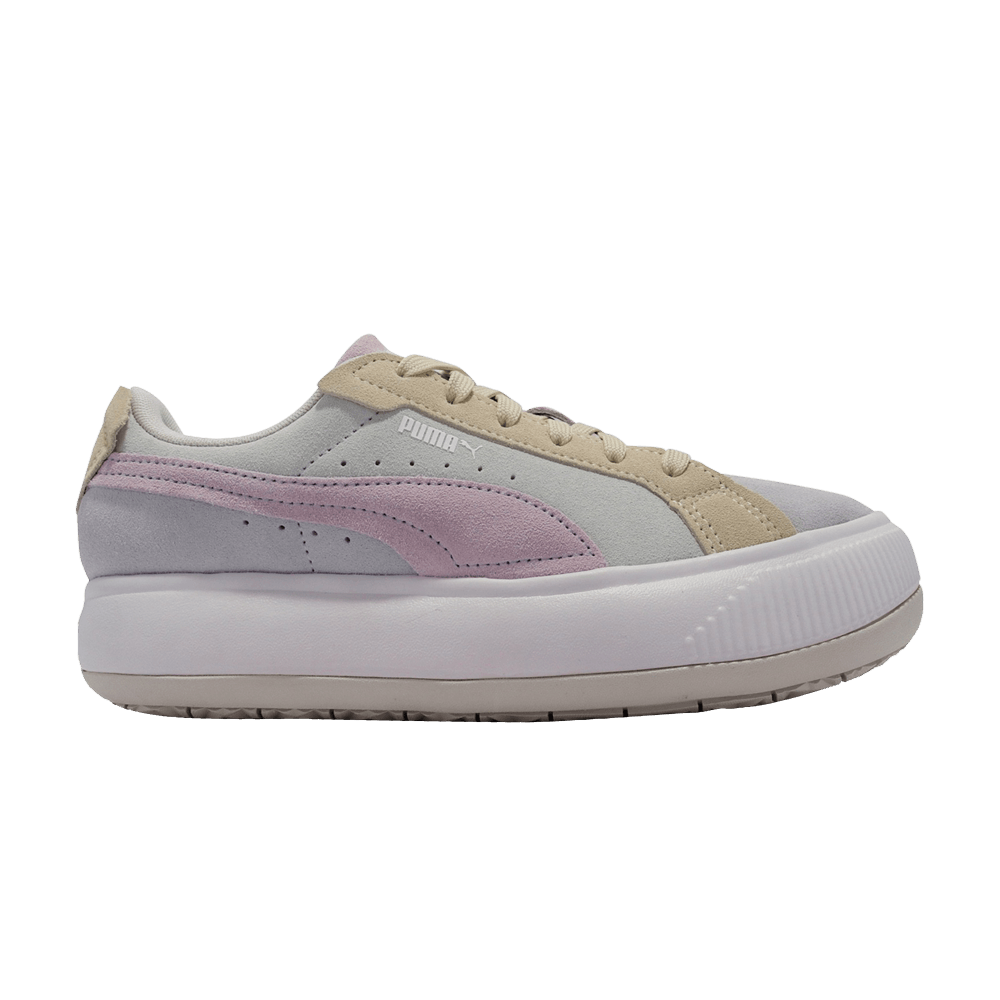 Pre-owned Puma Wmns Suede Mayu Raw 'ice Flow White' In Grey