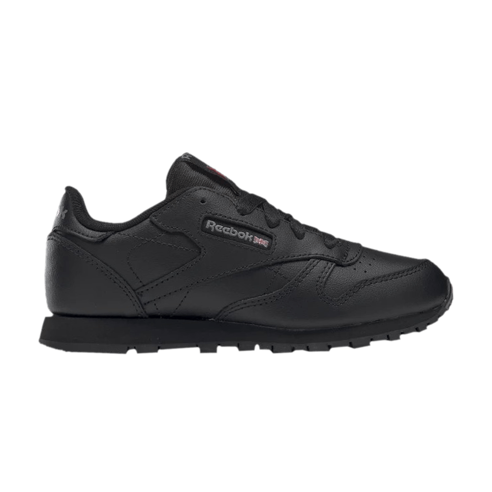 Pre-owned Reebok Classic Leather Little Kid 'triple Black'