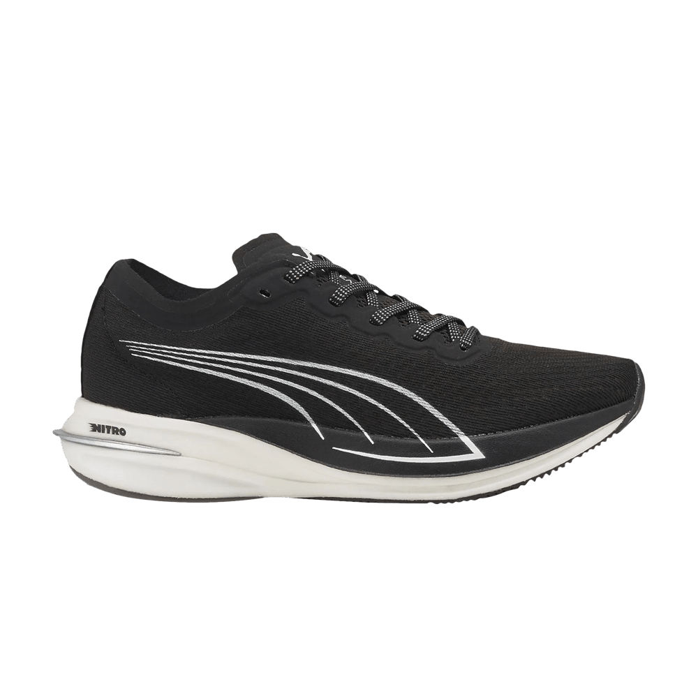 Pre-owned Puma Wmns Deviate Nitro 'black White'