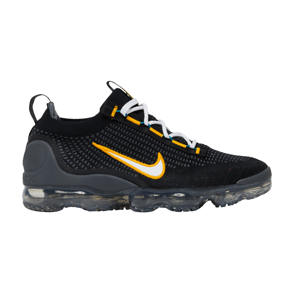 NIKE AIR VAPORMAX 2021 FLYKNIT 'BLACK UNIVERSITY GOLD'