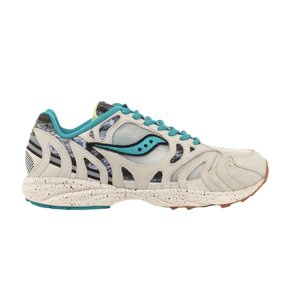 Saucony Grid Azura 2000 Reflect Camo Creme Blue