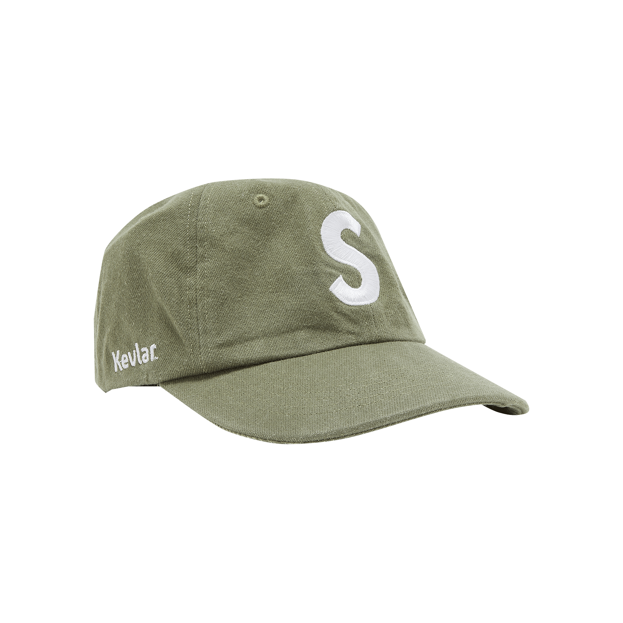 Supreme x Kevlar Denim S Logo 6-Panel 'Olive'