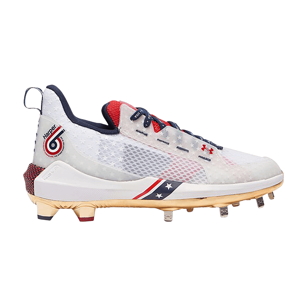 Pre-owned Under Armour Harper 6 Low St 'usa' In White