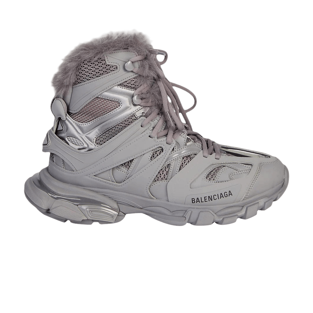 Balenciaga Track Hike High 'Faux Fur - Grey'