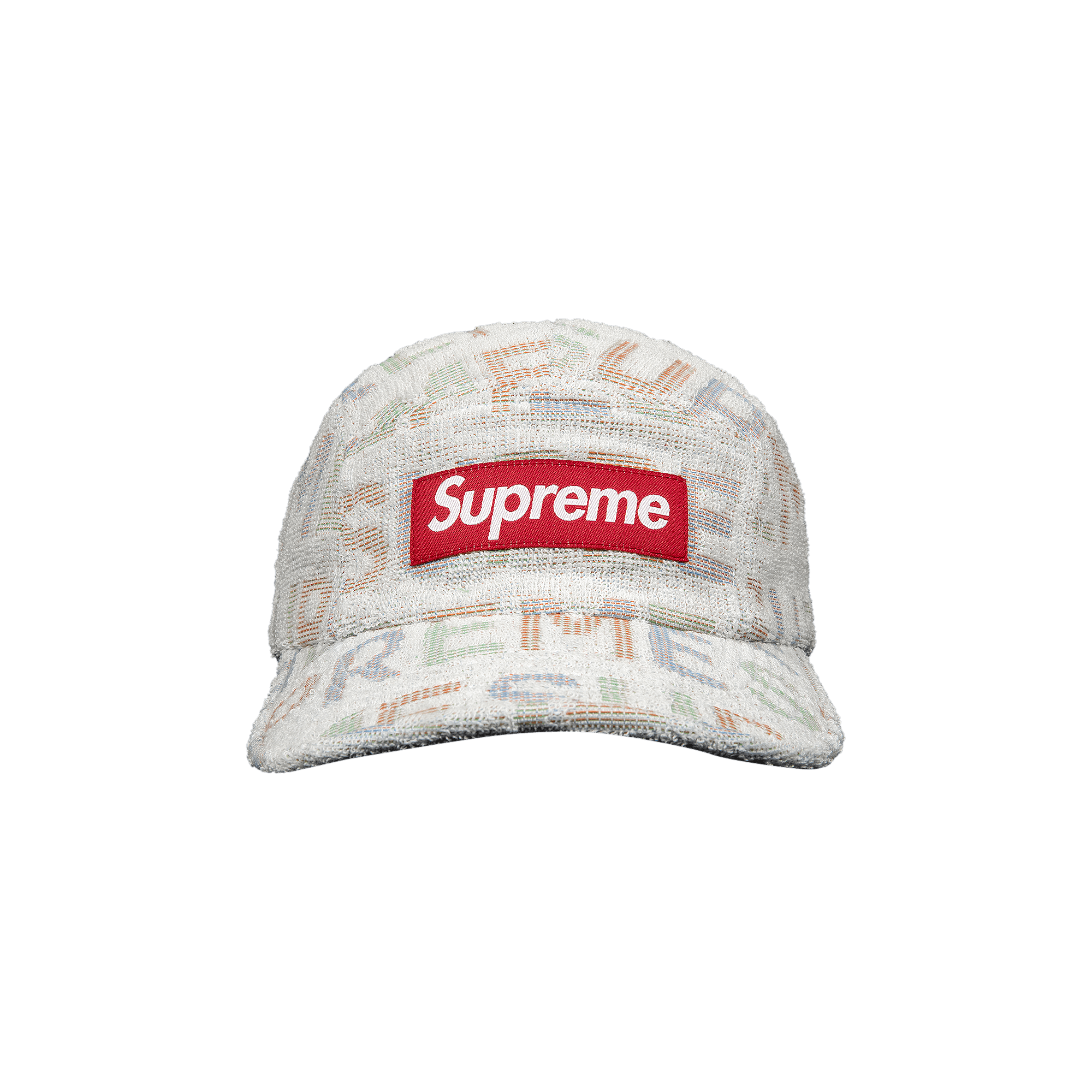 SUPREME SUPREME TERRY SPELLOUT CAMP CAP 'WHITE'