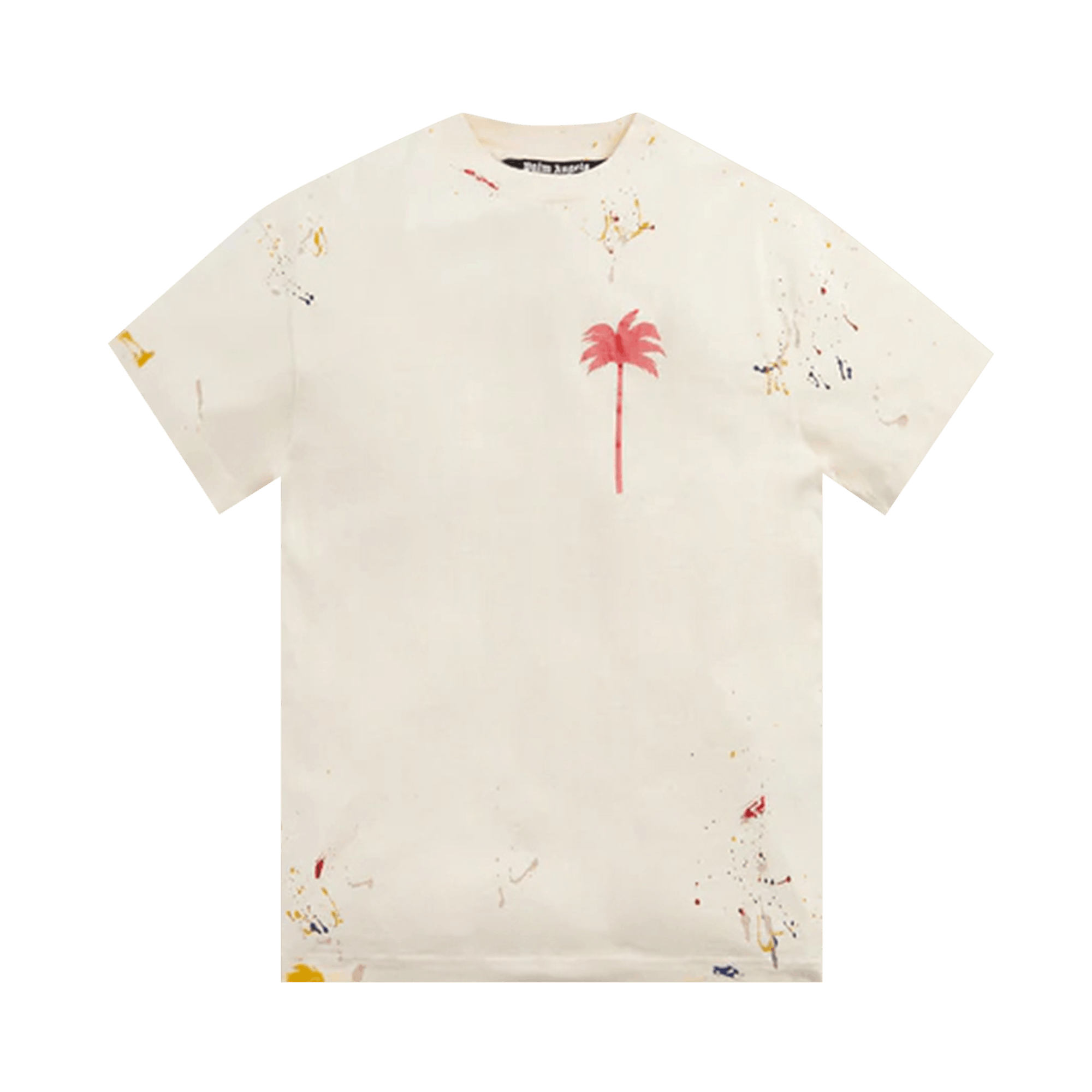 Palm Angels PXP Painted Classic Tee 'Off White/Red'