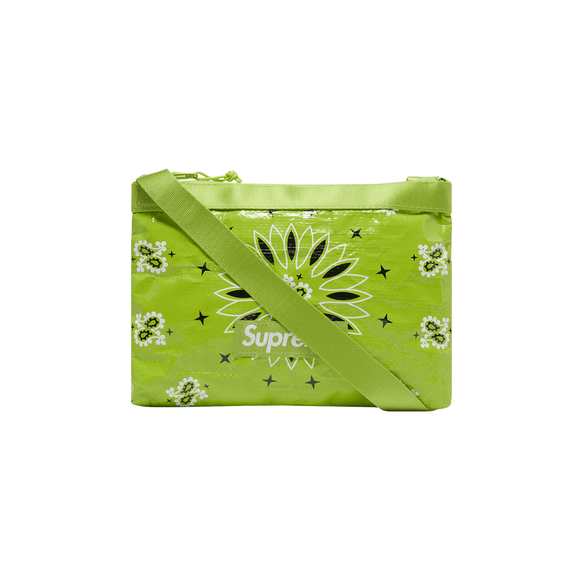 Supreme Bandana Tarp Side Bag 'Bright Green'