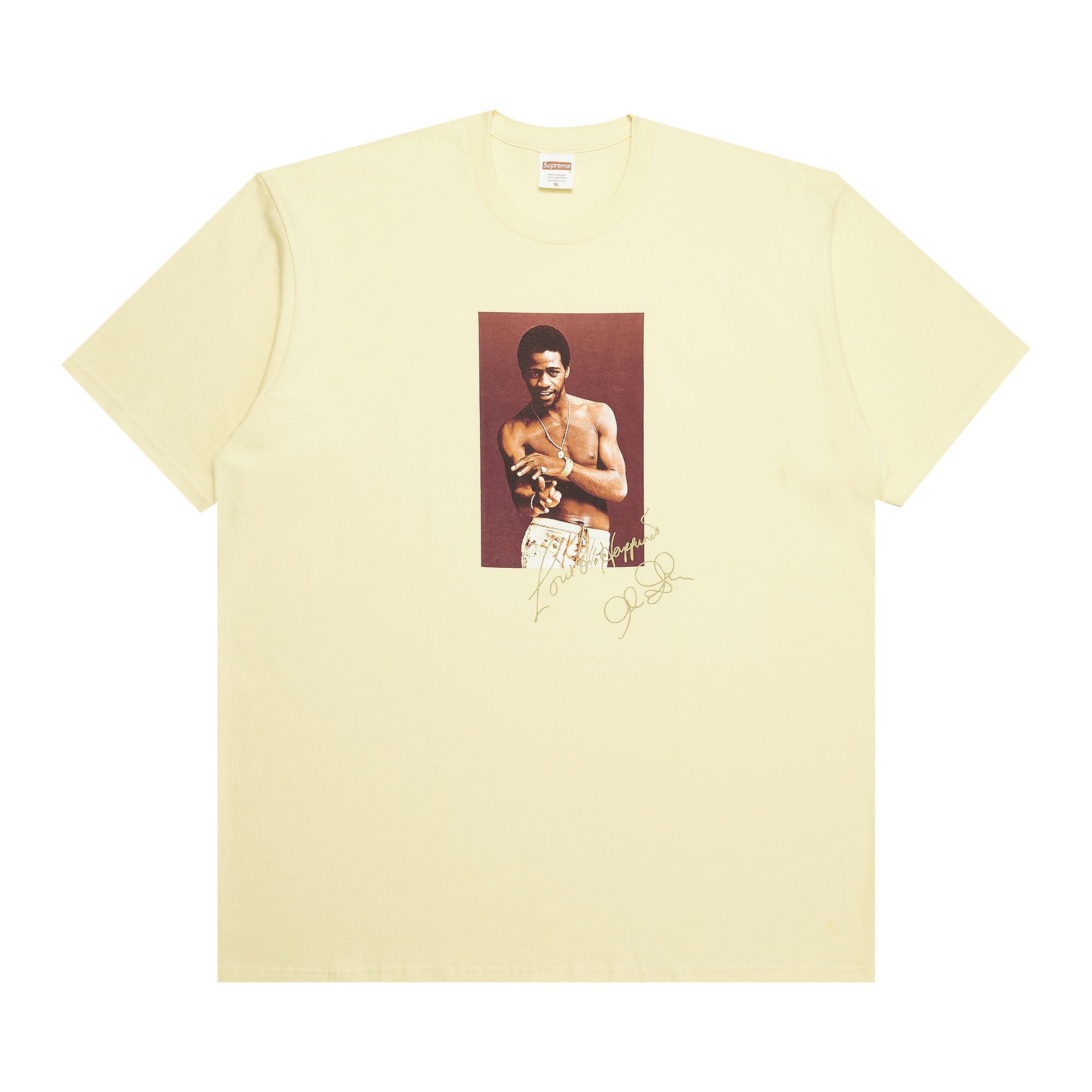 Supreme Al Green Tee 'Pale Yellow'