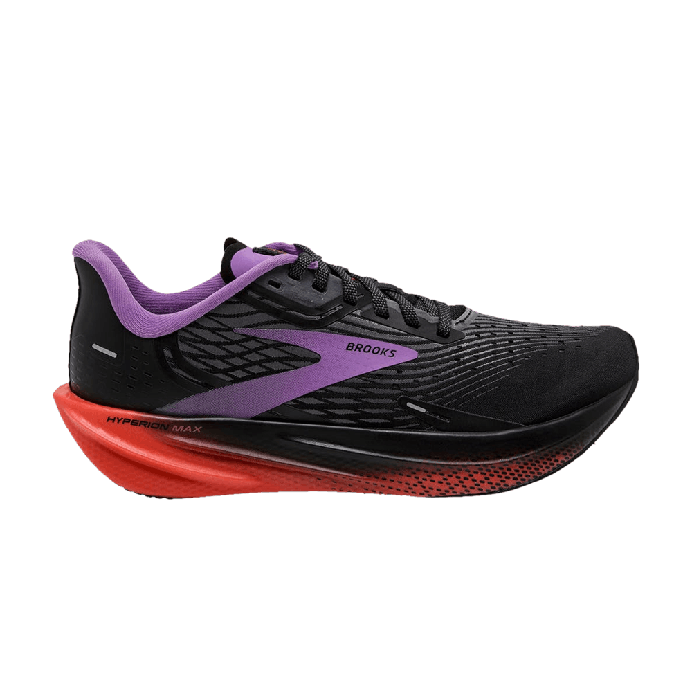 Pre-owned Brooks Wmns Hyperion Max 'black Purple'