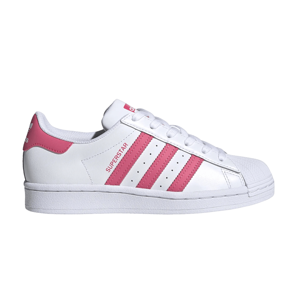 adidas Superstar J 'White Super Pink'