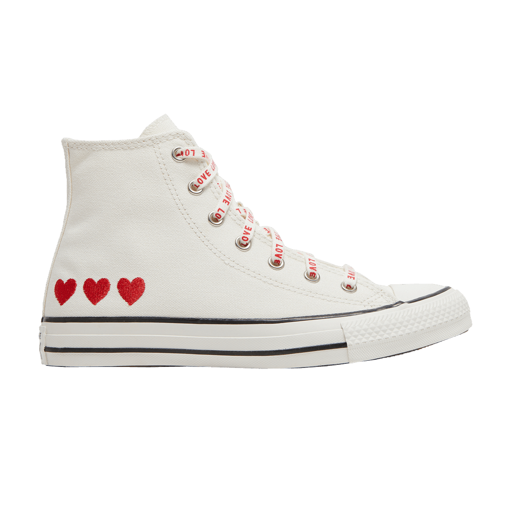 Converse Chuck Taylor All Star High GS 'Embroidered Hearts'