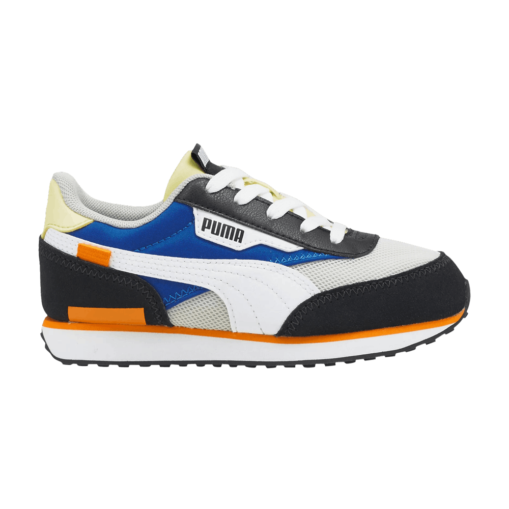 Pre-owned Puma Future Rider Splash Little Kid 'grey Violet Victoria Blue'