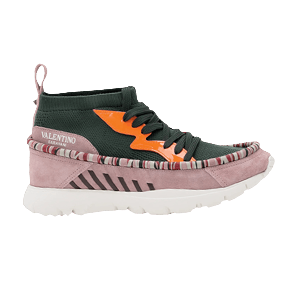 Valentino Heroes Tribe Sneaker 'Olive Orange Fluorescent'