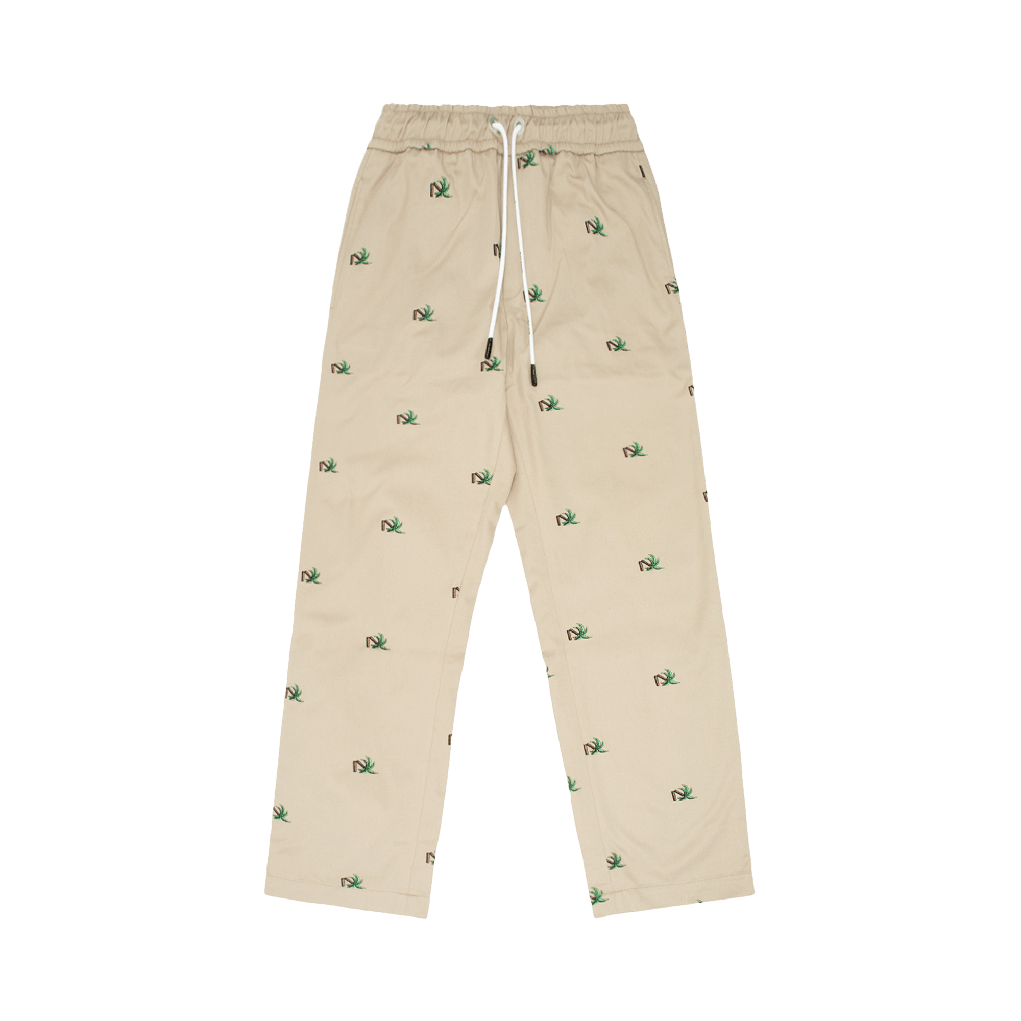 Palm Angels Broken Palm Chino Pants 'Beige/Green'