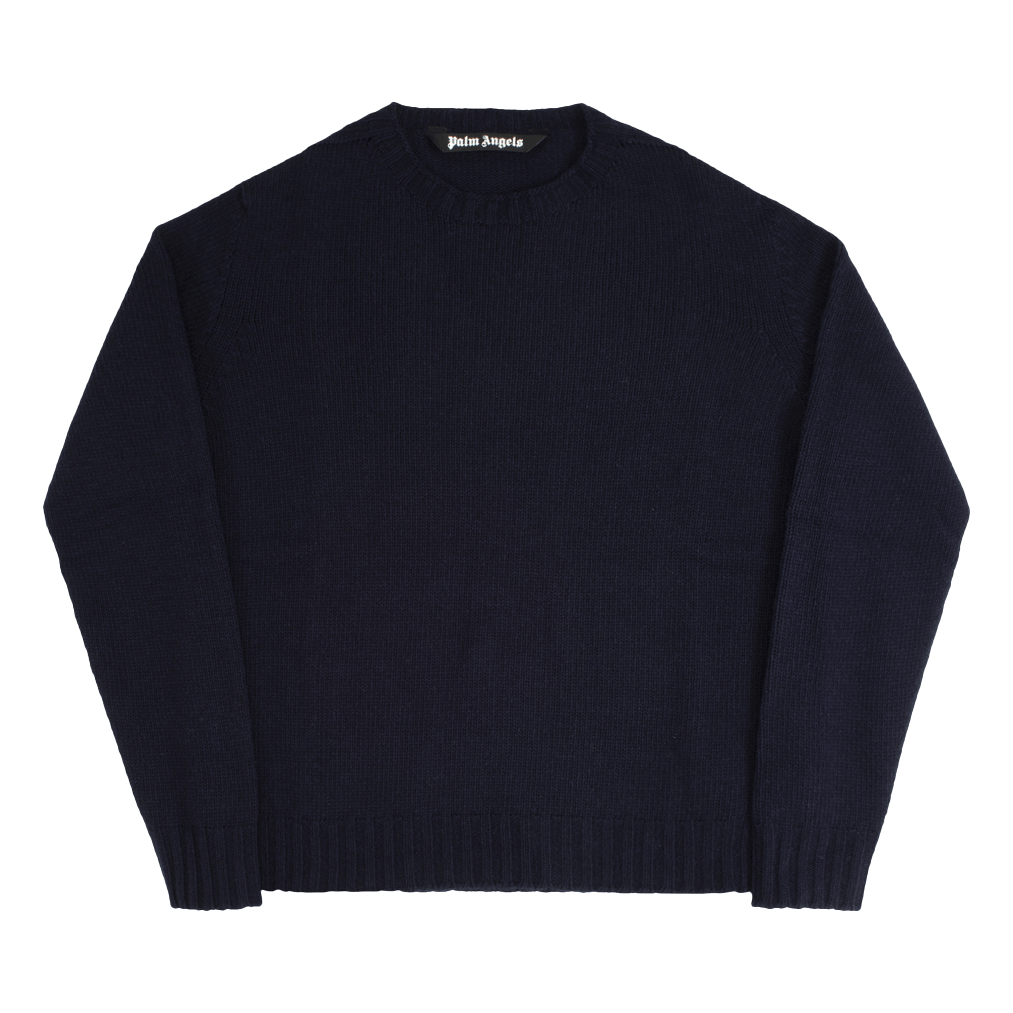 Palm Angels Rec Logo Sweater 'Navy Blue/White'