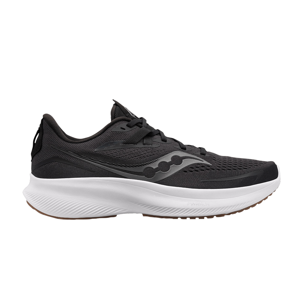 Pre-owned Saucony Ride 15 'black Gum'