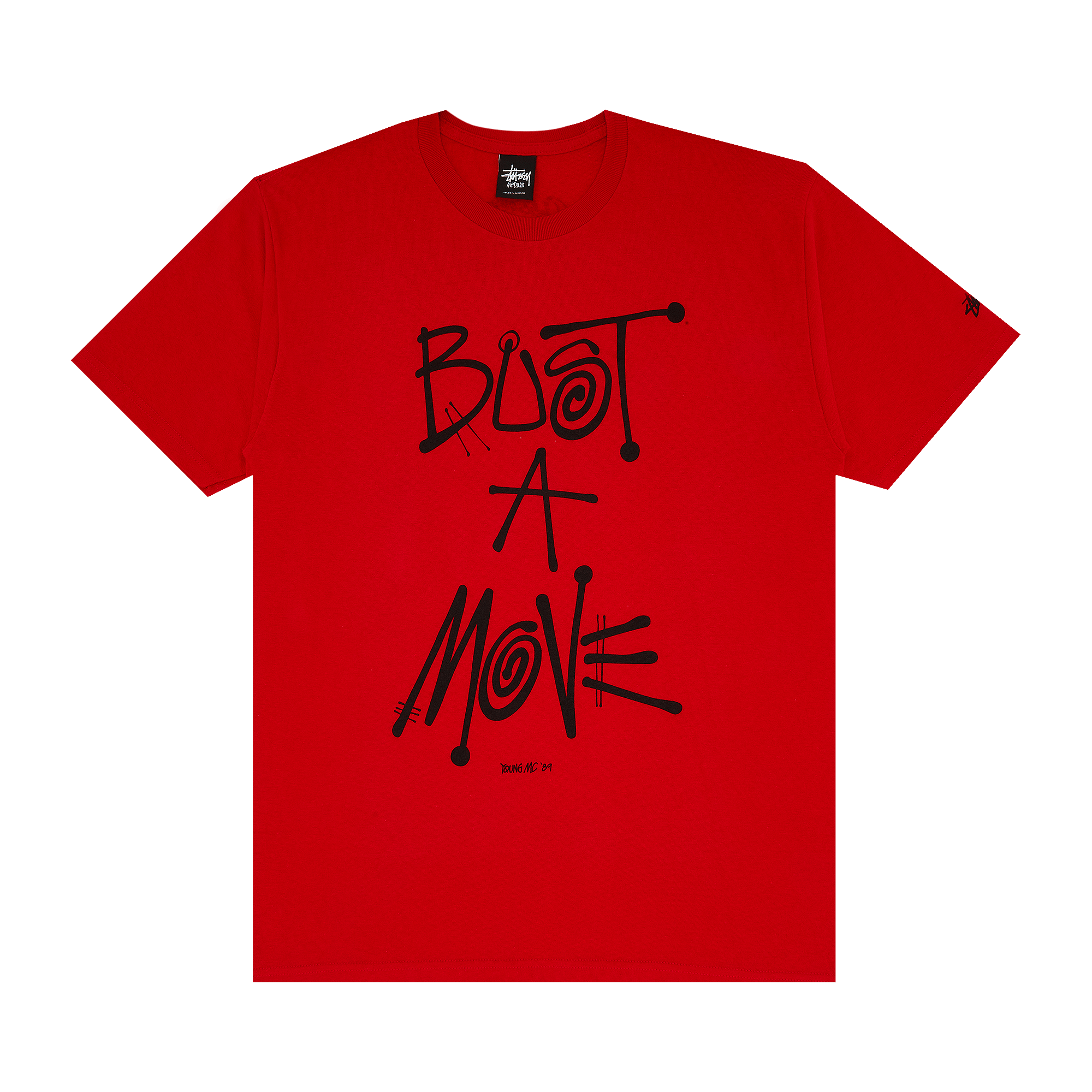 Stussy Bust A Move Tee 'Red'