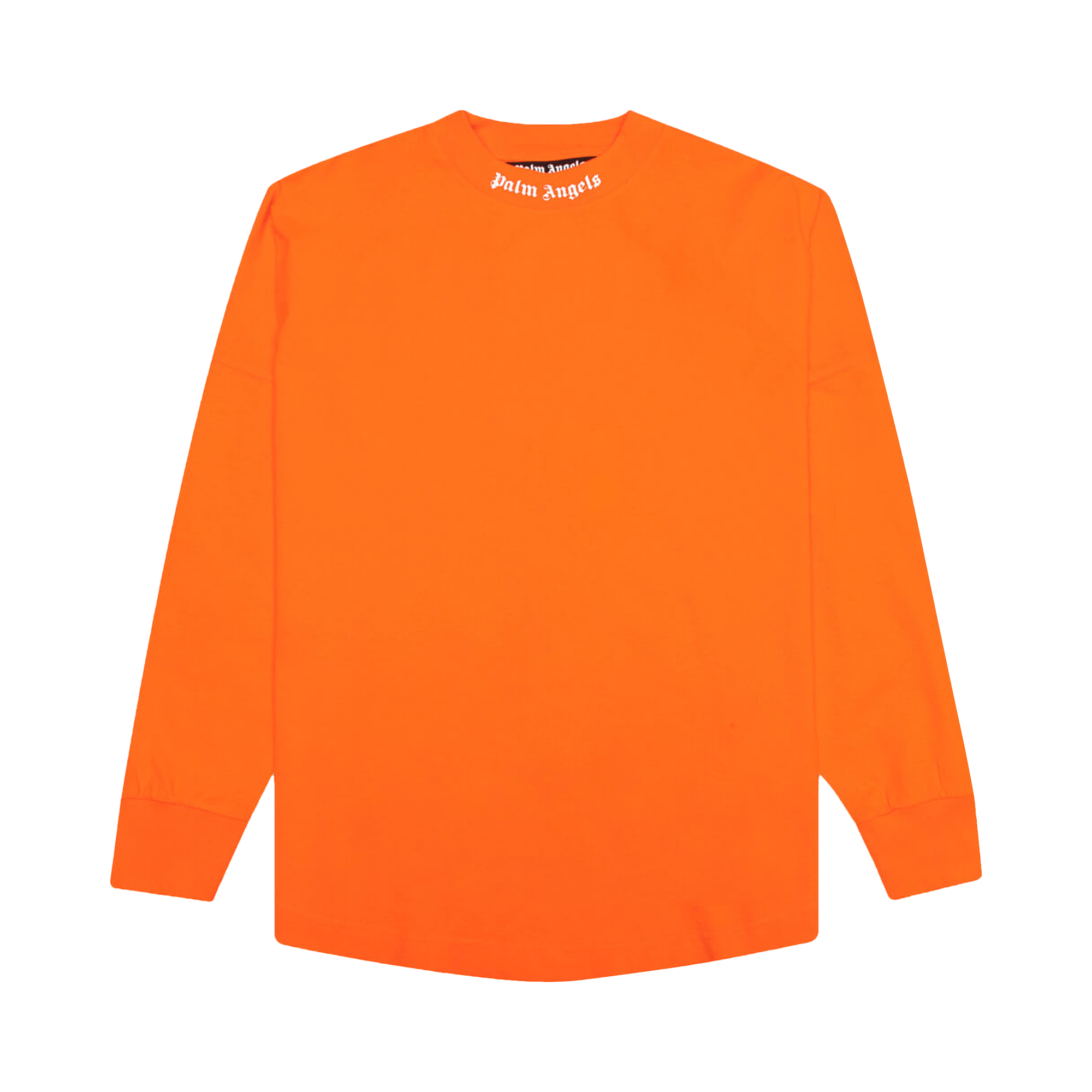 Palm Angels Classic Logo Over Long-Sleeve Tee 'Orange/White'