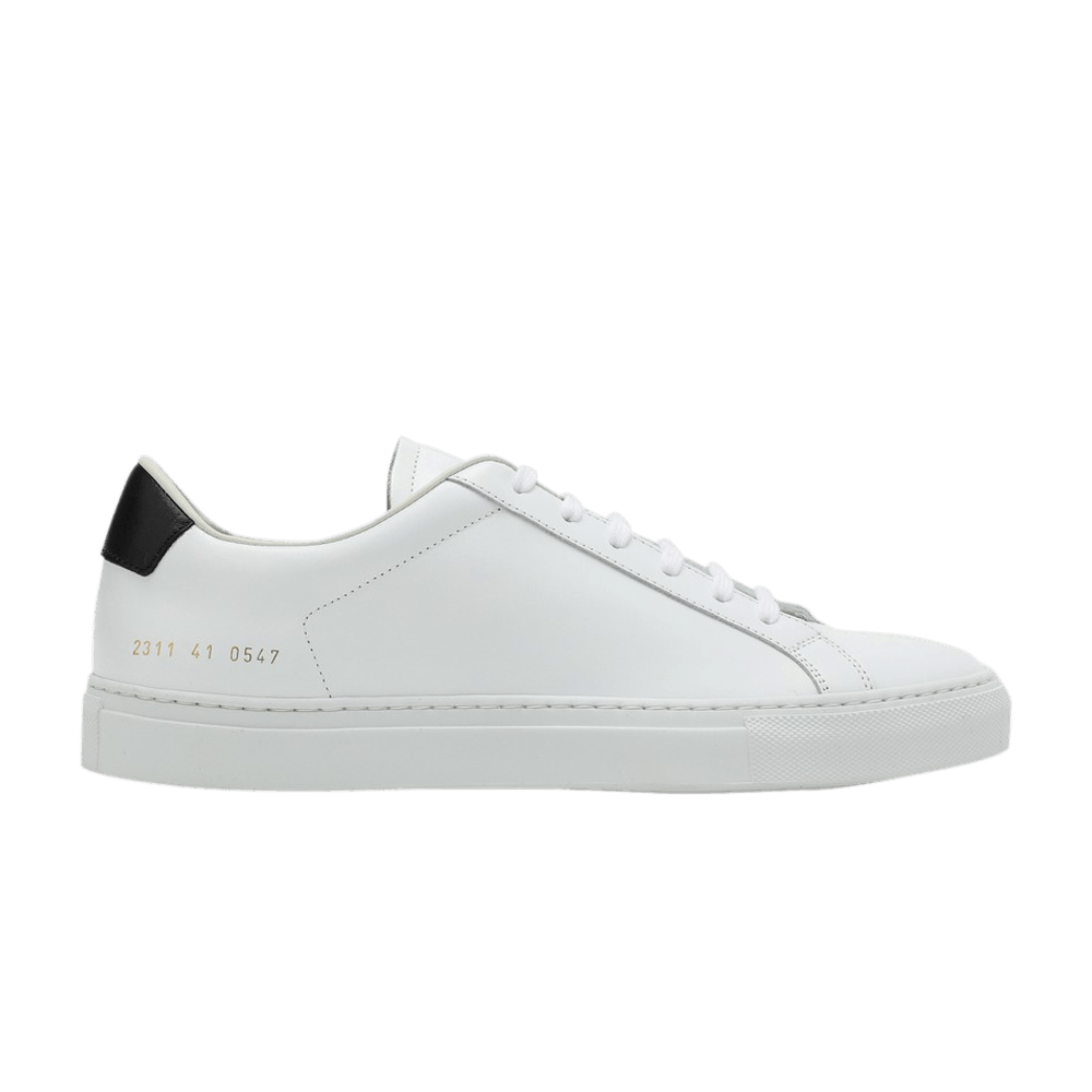 Pre-owned Common Projects Retro Low 'white Black'