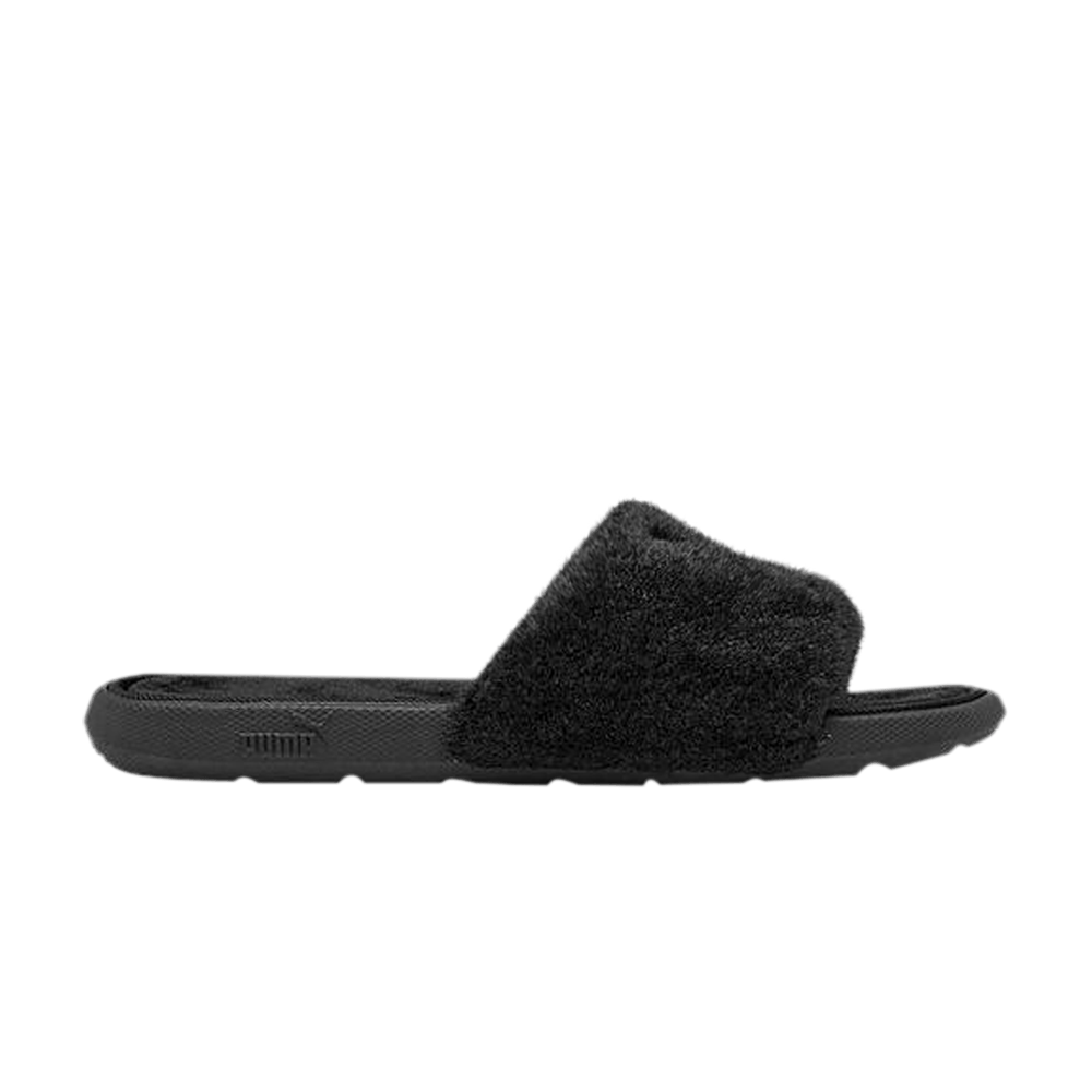Pre-owned Puma Cool Cat Sport Slide Jr 'fluffy - Black'