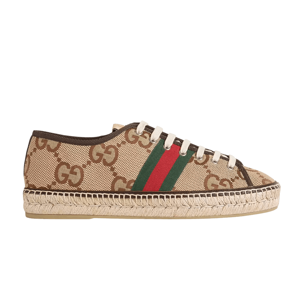Gucci Maxi GG Espadrilles 'Camel Ebony'
