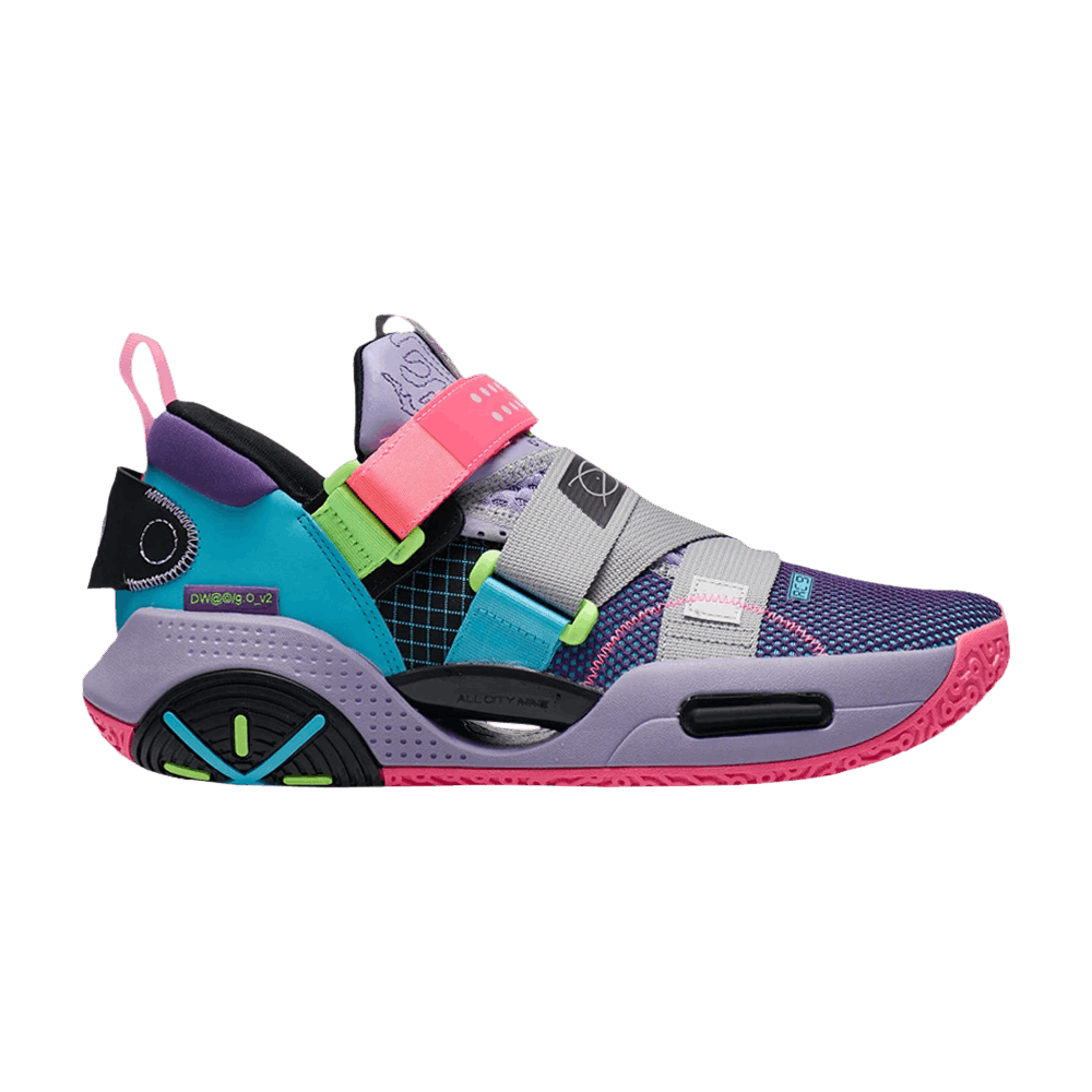 Li-Ning Wade All City 9 V2 'Tillandsia Purple Ocean Blue'